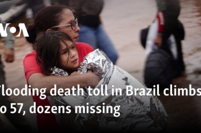 Flooding death toll in Brazil climbs to 57, dozens missing