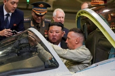 North Korea’s Kim Tours Russian Fighter Jet Plant