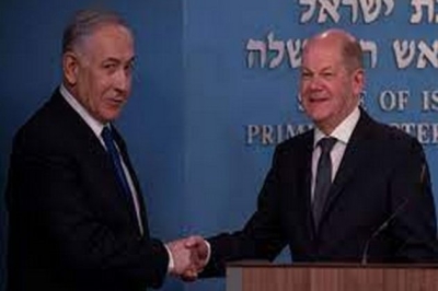 Israel PM Netanyahu meets with German Chancellor