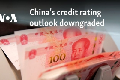 China’s credit rating outlook downgraded
