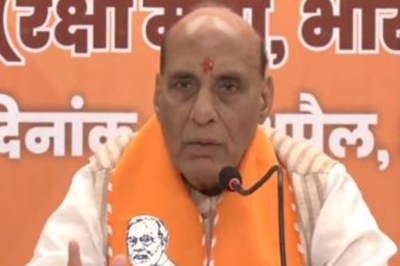 &quot;Cheque drawn on an empty bank...&quot;: Rajnath Singh on Congress’ manifesto