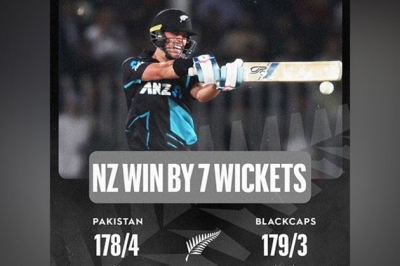Chapman’s fifty helps New Zealand clinch 7-wicket win over Pakistan in 3rd T20I