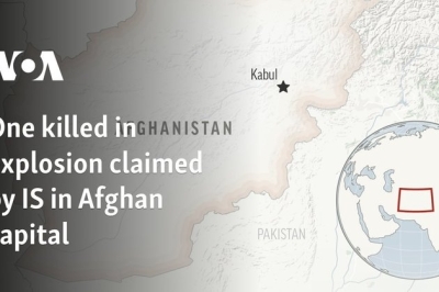 One killed in explosion claimed by IS in Afghan capital