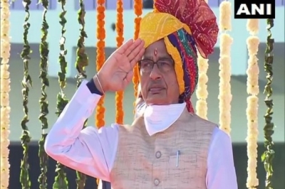 Shivraj Singh Chouhan unfurls national flag at Republic Day celebrations in Indore