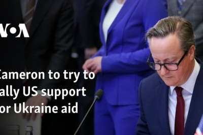 Cameron to try to rally US support for Ukraine aid