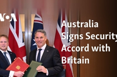 Australia Signs Security Accord with Britain