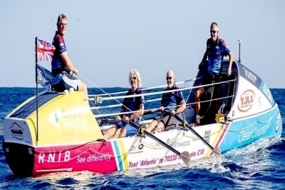 UK rowers say marlin punctures boat in mid-Atlantic