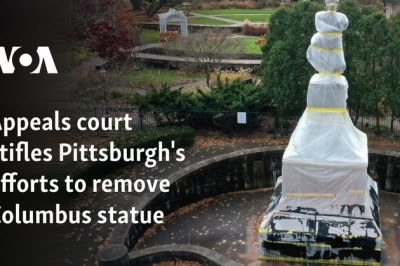 Appeals court stifles US city’s efforts to remove Columbus statue