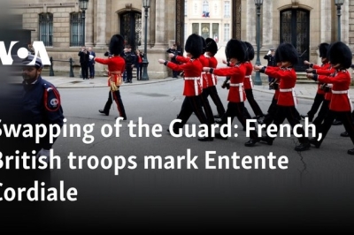 Swapping of the Guard: French, British troops mark Entente Cordiale
